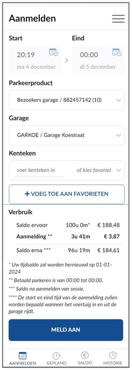 Afbeelding bezoekersregeling garages in ParkStart